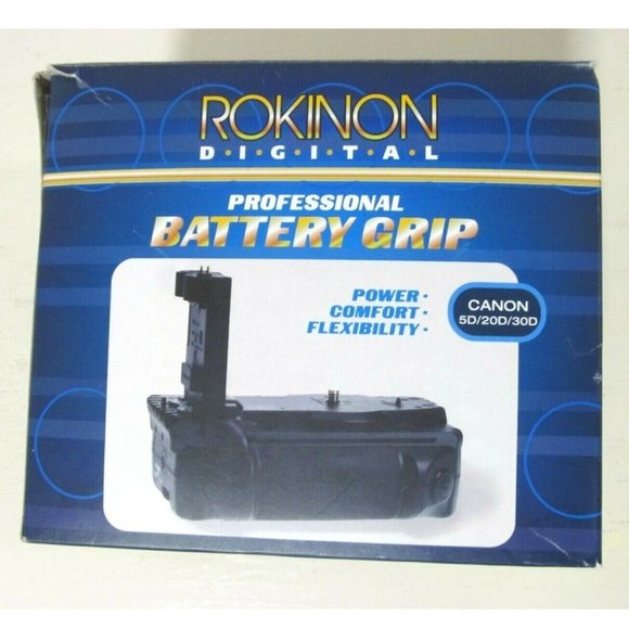 Rokinon Digital Battery Grip for Canon Camera 5D 20D 30D - Picture 1 of 10